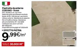 Leroy Merlin Piastrella da esterno CERVINO 9mm offerta