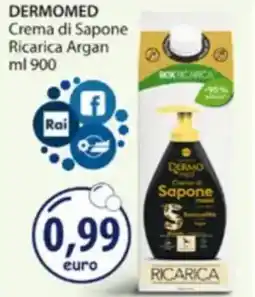 Acqua & Sapone DERMOMED Crema di Sapone Ricarica Argan offerta