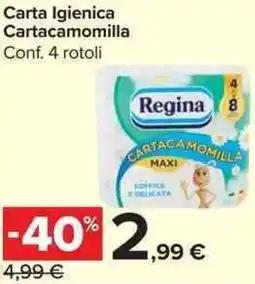 Carrefour Market Carta Igienica Cartacamomilla offerta