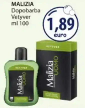 Acqua & Sapone MALIZIA Dopobarba Vetyver offerta