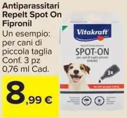 Carrefour Market Antiparassitari Repelt Spot On Fipronil offerta