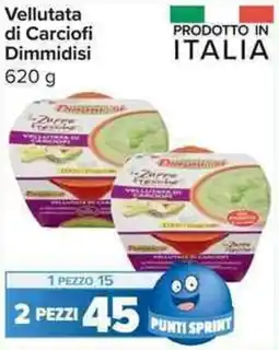 Carrefour Market Vellutata di Carciofi Dimmidisi offerta