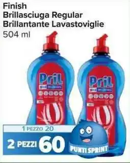 Carrefour Market Finish Brillasciuga Regular Brillantante Lavastoviglie offerta