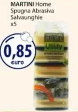 Acqua & Sapone MARTINI Home Spugna Abrasiva Salvaunghie x5 offerta