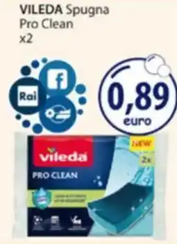 Acqua & Sapone VILEDA Spugna Pro Clean x2 offerta