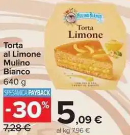 Carrefour Market Torta al Limone Mulino Bianco offerta