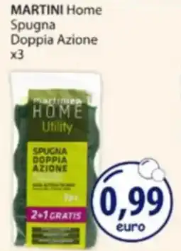 Acqua & Sapone MARTINI Home Spugna Doppia Azione x3 offerta