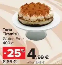 Carrefour Market Torta Tiramisù Gluten Free offerta
