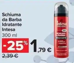 Carrefour Market Schiuma da Barba Idratante Intesa offerta