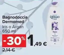 Carrefour Market Bagnodoccia Dermomed Iris o Argan offerta
