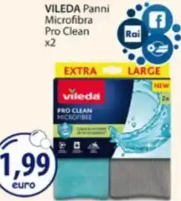 Acqua & Sapone VILEDA Panni Microfibra Pro Clean x2 offerta