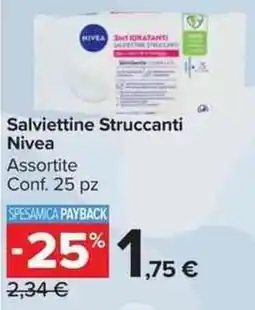Carrefour Market Salviettine Struccanti Nivea offerta