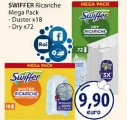 Acqua & Sapone SWIFFER Ricariche Mega Pack Duster x18, Dry x72 offerta