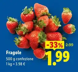 Lidl Fragole offerta