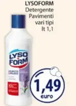 Acqua & Sapone LYSOFORM Detergente Pavimenti offerta