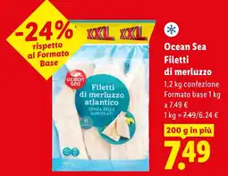 Lidl Ocean Sea Filetti di merluzzo offerta