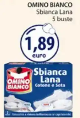 Acqua & Sapone OMINO BIANCO Sbianca Lana 5 buste offerta