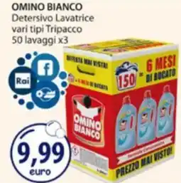Acqua & Sapone OMINO BIANCO Detersivo Lavatrice offerta