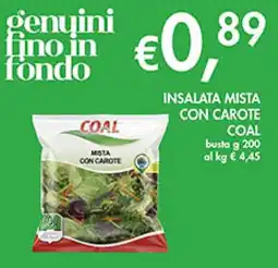 Coal Insalata mista con carote COAL offerta
