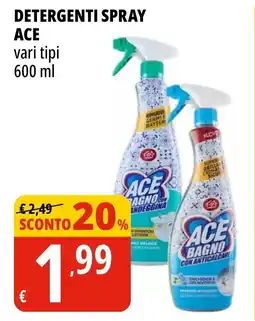 Tigros Detergenti spray ACE offerta