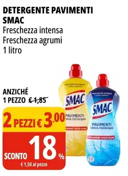Tigros Detergente pavimenti SMAC 1 l offerta