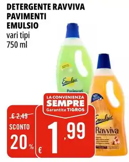 Tigros Detergente ravviva pavimenti EMULSIO offerta