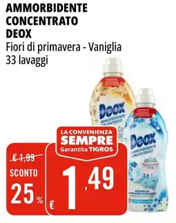 Tigros Ammorbidente concentrato DEOX offerta