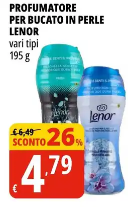 Tigros Profumatore per bucato in perle LENOR offerta
