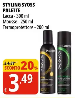 Tigros Styling syoss PALETTE offerta