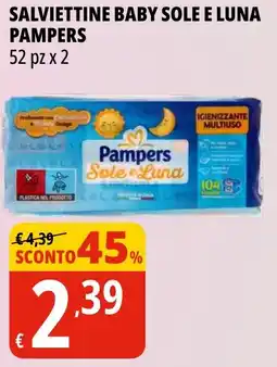 Tigros Salviettine baby sole e luna PAMPERS offerta