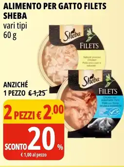 Tigros Alimento per gatto filets SHEBA offerta