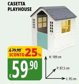Tigros Casetta playhouse offerta