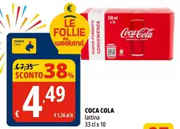 Tigros COCA COLA lattina offerta