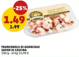 PENNY Francobolli di guanciale SAPOR DI CASCINA offerta