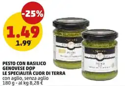 PENNY Pesto con basilico genovese DOP LE SPECIALITÀ CUOR DI TERRA offerta