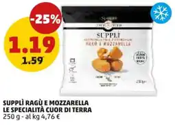 PENNY Supplì ragù e mozzarella LE SPECIALITÀ CUOR DI TERRA offerta