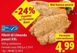Lidl Filetti di Limanda panati XXL offerta