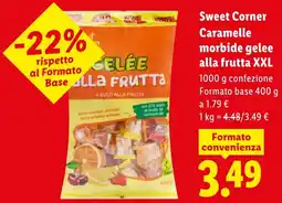 Lidl Sweet Corner Caramelle morbide gelee alla frutta XXL offerta