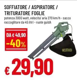Famila SOFFIATORE / ASPIRATORE / TRITURATORE FOGLIE offerta