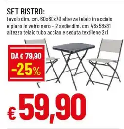 Famila SET BISTRO offerta