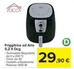 Carrefour Friggitrice ad Aria 5,2 lt Dcg offerta