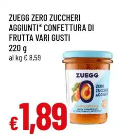 Famila ZUEGG ZERO ZUCCHERI AGGIUNTI* CONFETTURA DI FRUTTA VARI GUSTI offerta