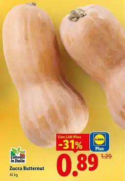 Lidl Zucca Butternut offerta
