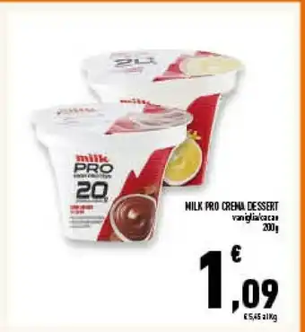 Conad Superstore Milk - crema dessert alla vaniglia 200 g(ml) offerta