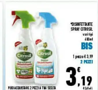 Conad Superstore Citrosil disinfettante spray offerta