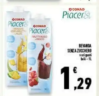 Conad Superstore Conad bevanda senza zucchero offerta