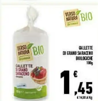 Conad Superstore Conad - gallette di grano saraceno biologiche verso natura 100 g(ml) offerta