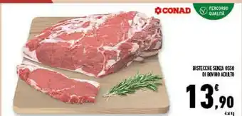 Conad Superstore Bistecche senza osso di bovino adulto offerta