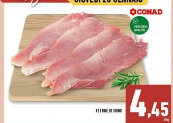 Conad Superstore Fettine di suino offerta