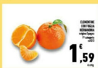 Conad Superstore Clementine con foglia offerta